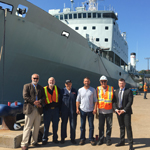 HMCS Preserver and CFAV Quest Arrive at Marine Recycling Corporation Sydney
